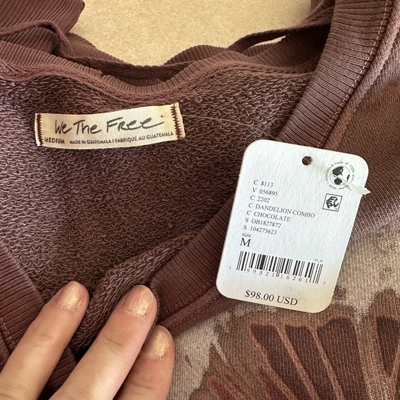 We the Free Graphic Camden Sweatshirt- Dandelion Combo - Picture 9 of 10